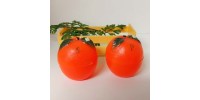 Salière et poivrière orange (3pcs)